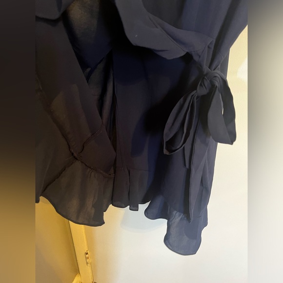 Blue square neck straps dress - Picture 3 of 3